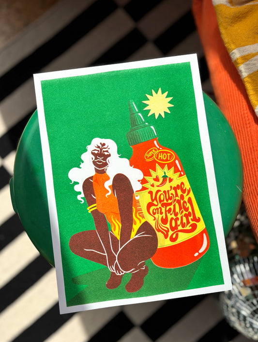 !NEW RISO! You’re on fire girl